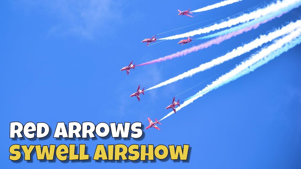 Красные стрелки: полный дисплей • Авиашоу Sywell 2024