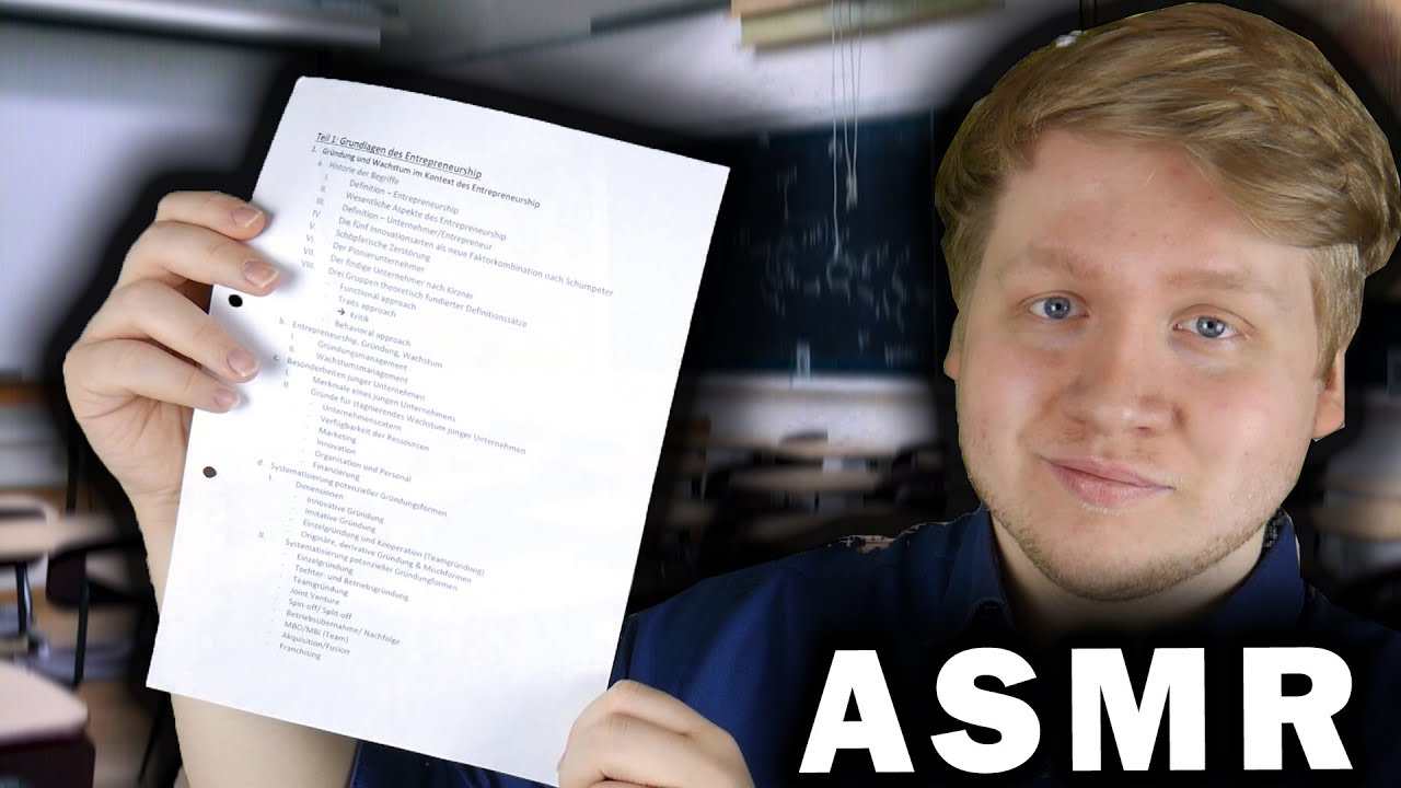 ASMR | Dein PRIVATLEHRER unterrichtet dich! (Roleplay) auf Deutsch/German