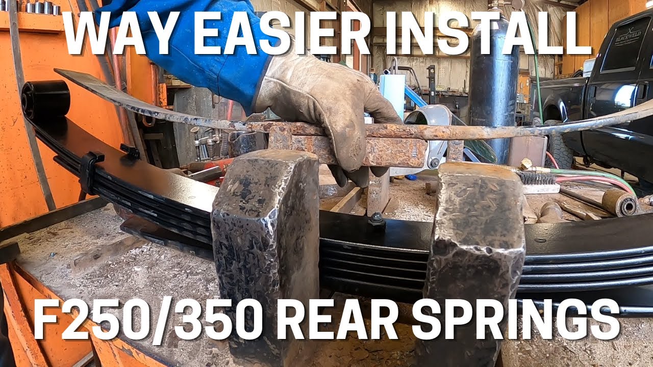 How to split the helper off the main spring for easier install | Ford F250/F350 rear spring