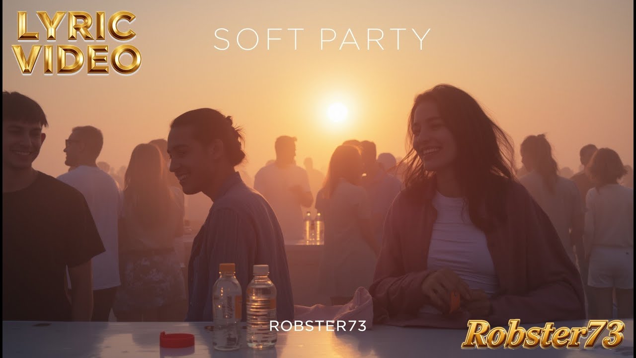 Robster73 - Lyric Video - Soft Party (Chill Deep House Visualizer)