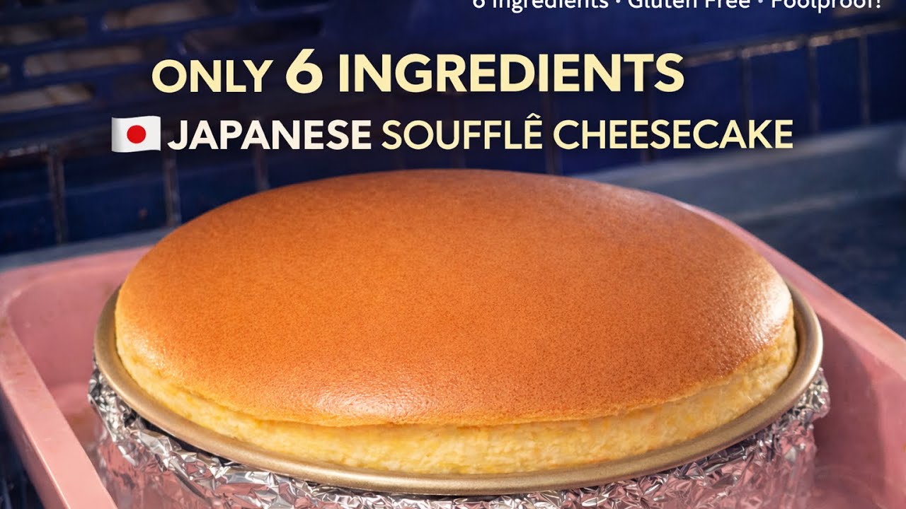 The Secret: Ultra-Jiggly Japanese Soufflé Cheesecake  Gluten-Free, 6 Ingredients Only & Fool-Proof