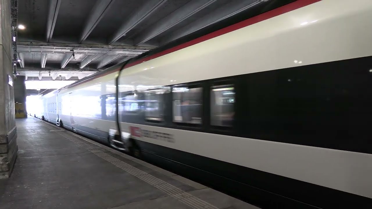 RABe 501 departing Basel SBB