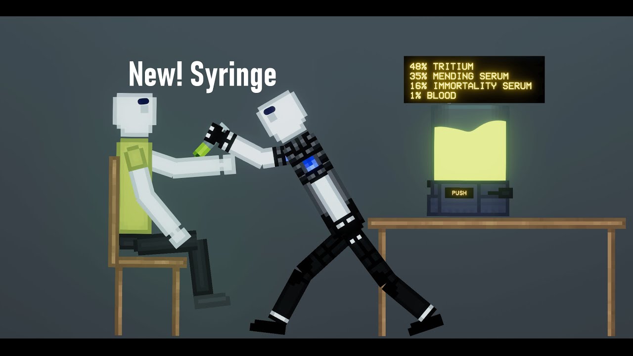 Humans Experiment With New Immortality Syringe In People Playground