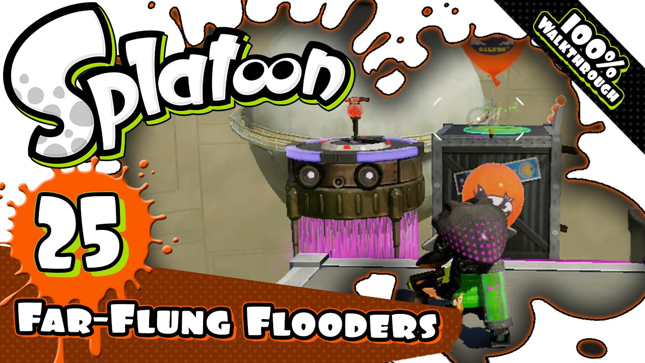 Splatoon Part 25 - Octo Valley 25: Far-Flung Flooders 100% Walkthrough [HD1080p]