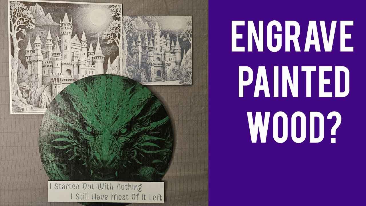 Engraving Layered Paint with a Diode Laser