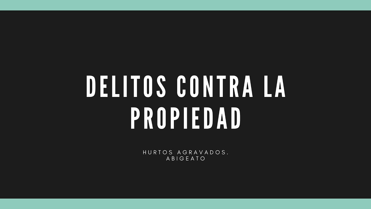 Hurtos agravados.  Abigeato
