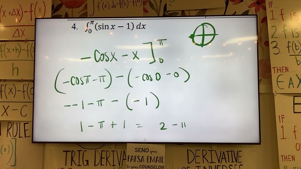 Unit 9 Antiderivatives Review
