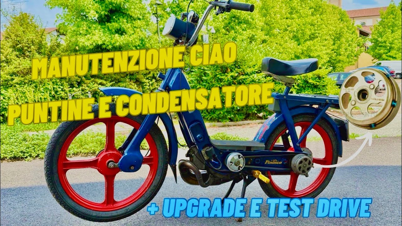 Cambio puntine, condensatore e frizione Malossi: il Ciao è rinato