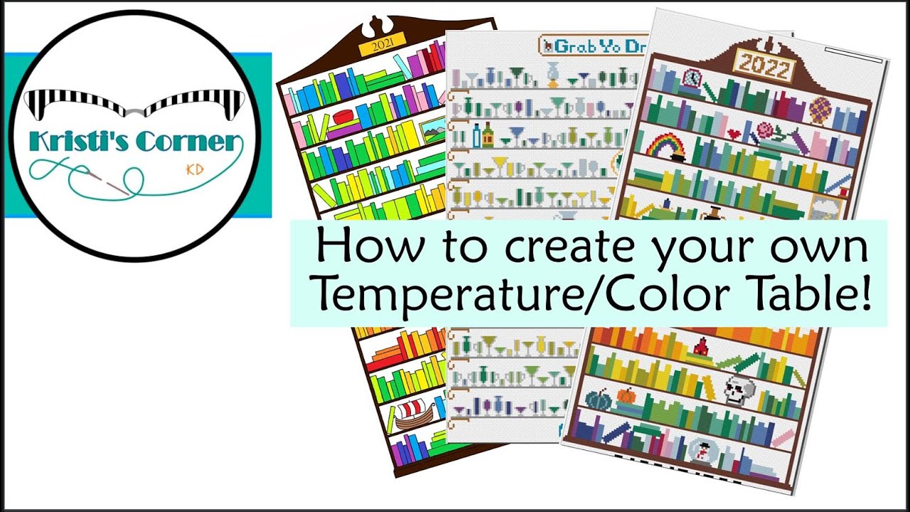 Flosstube Extra! How to Create a Temperature Table for a Temperature Chart