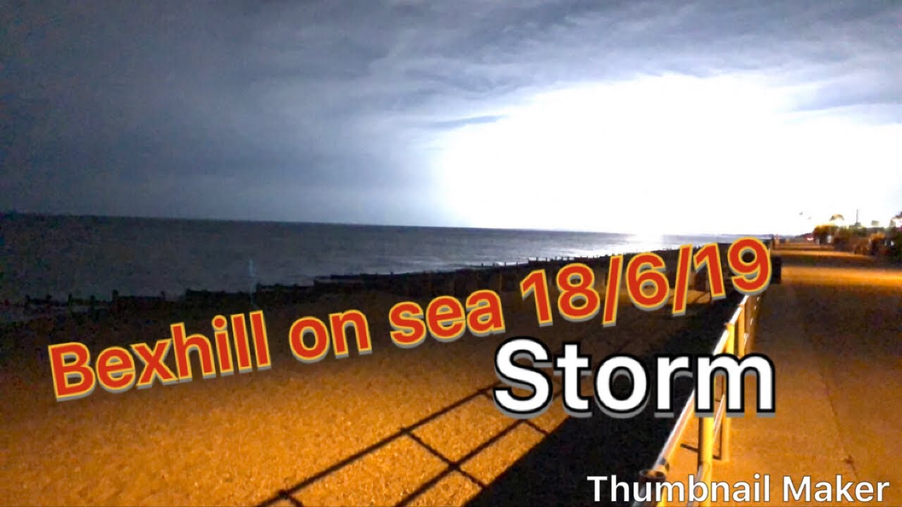 Storm coming in over bexhill-on-sea East Sussex 18/6/19