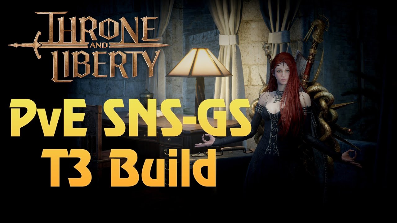 PvE Tank SNS\GS  T3 build Throne and Liberty. Билд на танка Т3.