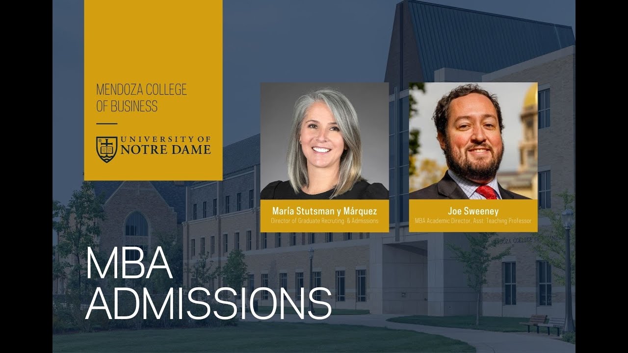 In-Depth Conversation with Notre Dame MBA Program Director and Graduate Admissions Team