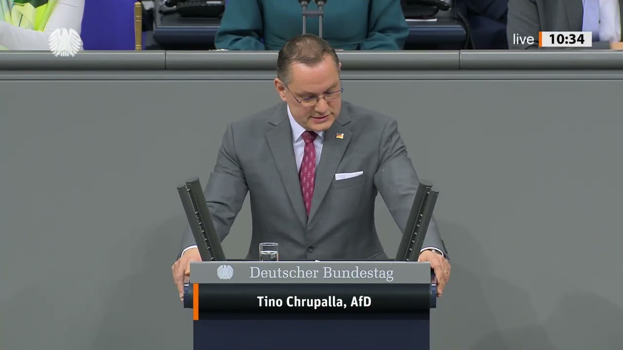 💥 „STOPPT DIESEN IRRSINN!“ – Chrupalla greift Merz wegen Ukraine-Waffen an KRIEG IM BUNDESTAG