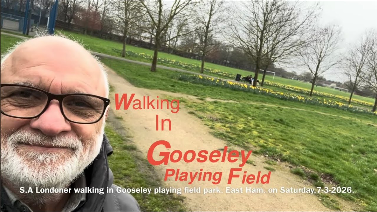 Walking in Gooseley playing field on Saturday,7-3-2026.