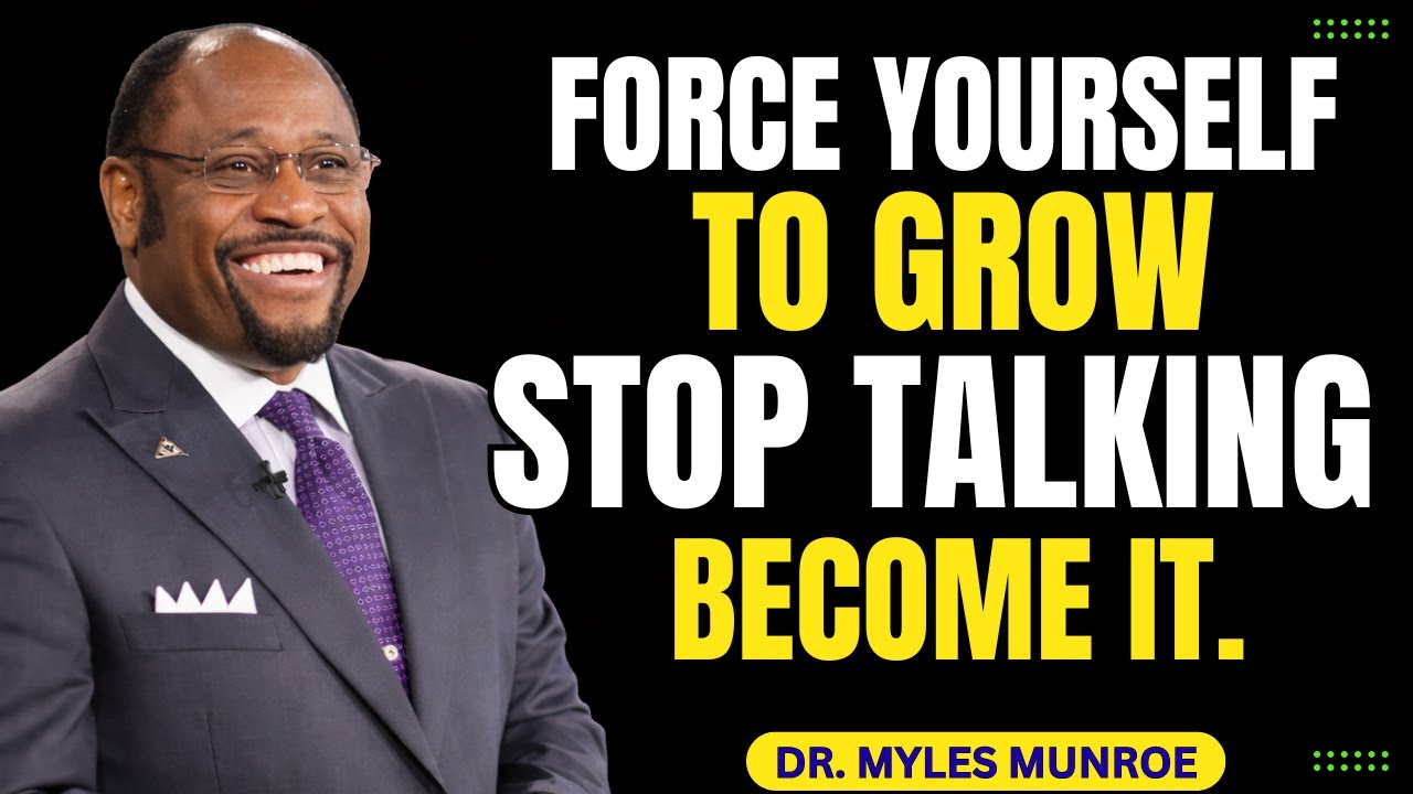 January FORCE YOURSELF TO GROW, STOP TALKING. BECOME IT. Myles Munroe 2026 #motivation