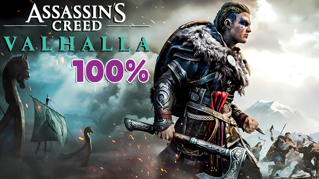 ASSASSIN'S CREED VALHALLA - 100% Walkthrough No Commentary (PC MAX Settings)