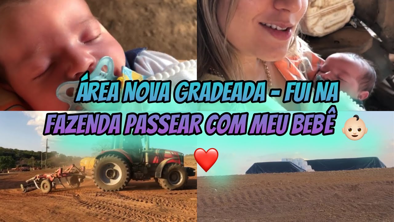 ÁREA NOVA GRADEADA | FUI NA FAZENDA PASSEAR COM MEU BEBÊ  👶🏻❤️