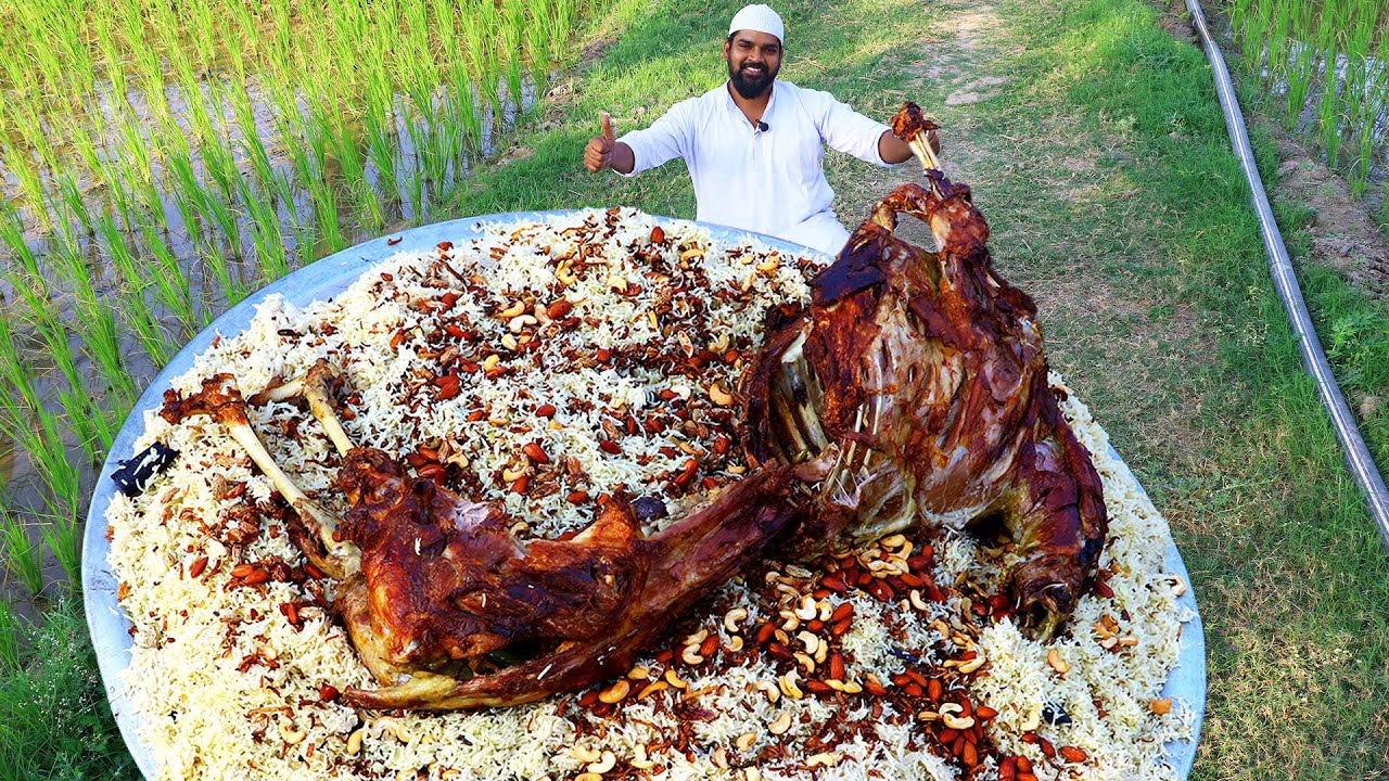 Full Goat Mandi Recipe || Rare Whole Goat Mutton Mandi For Kids || Nawabs kitchen