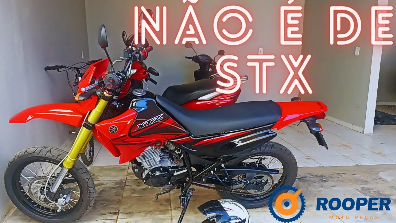 Xtz 135 supermotard com suspensão invertida e disco de Lander com Aeroquip