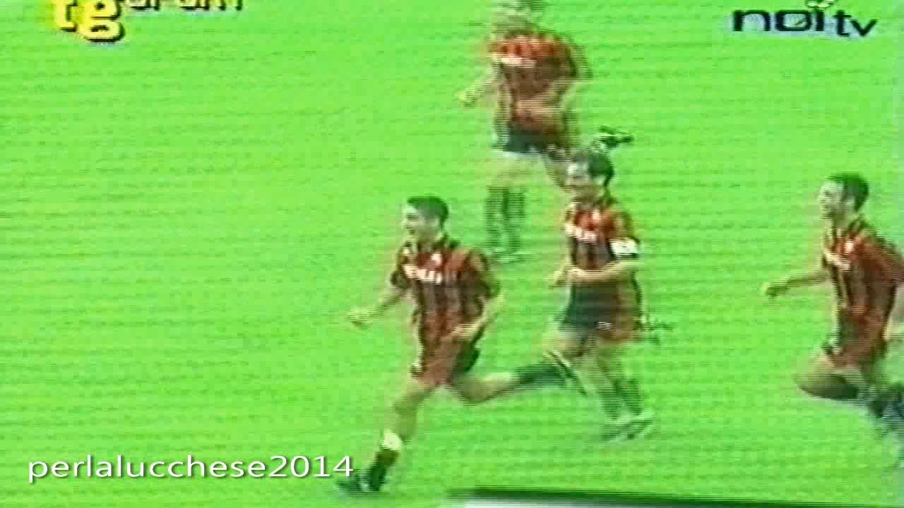 Lucchese Cesena 4-3,serie B,1995 1996