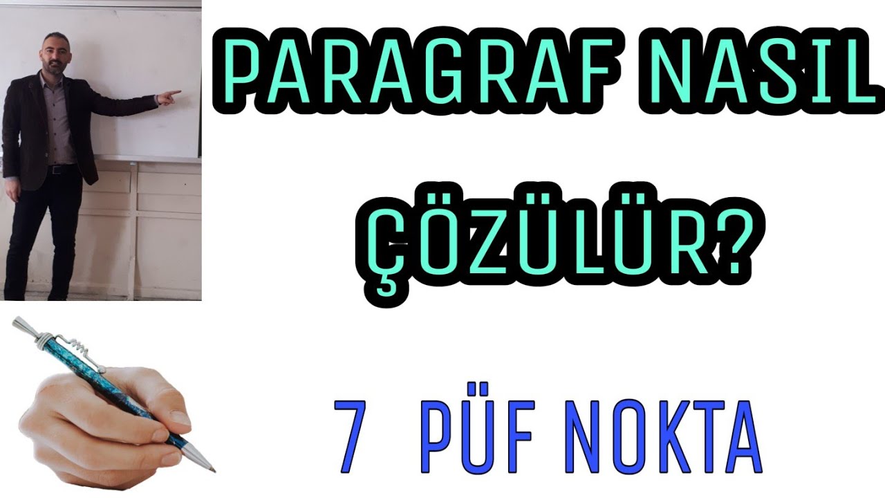 PARAGRAF NASIL ÇÖZÜLÜR?