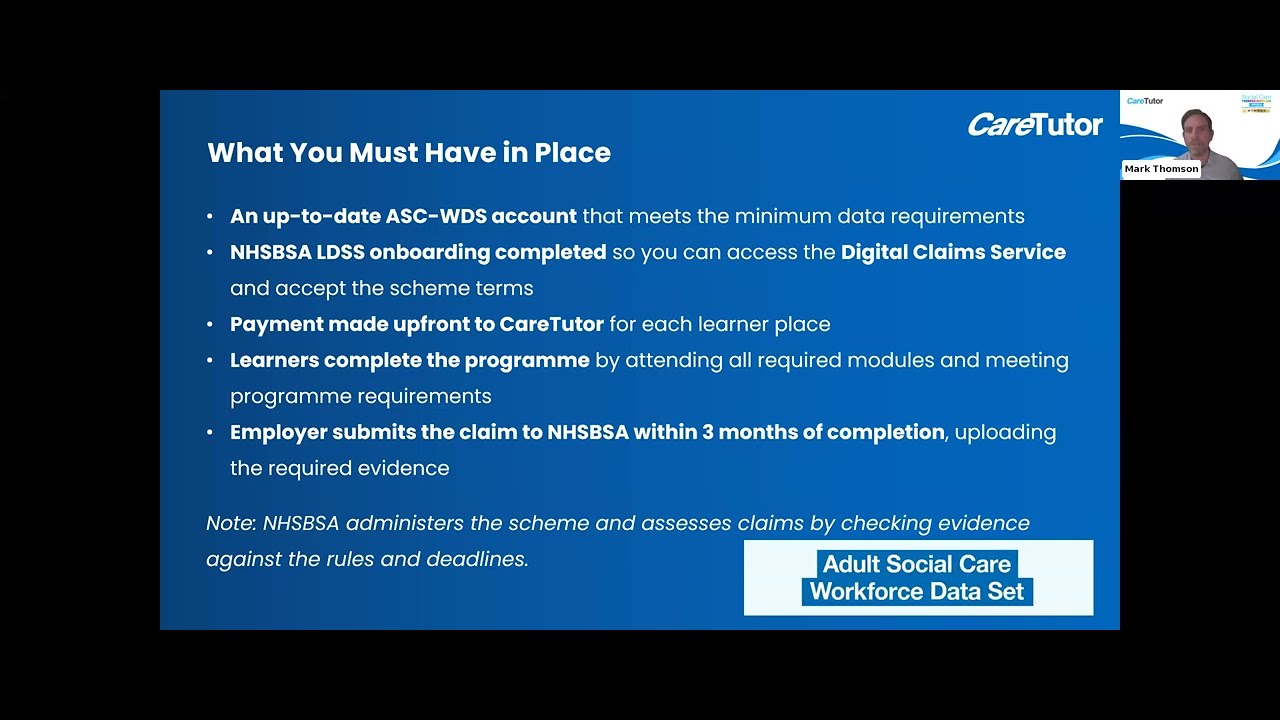 CareTutor Webinar: How to Access Government Funding for Adult Social Care Training in England