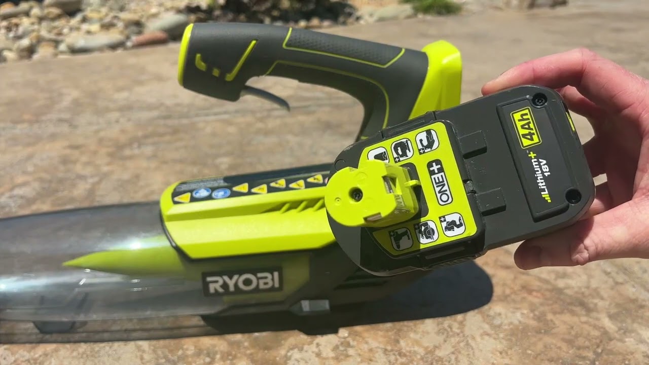 RYOBI ONE+ 100 MPH 280 CFM Variable Speed 18 Volt Lithium Ion Cordless Jet Fan Leaf Blower Review