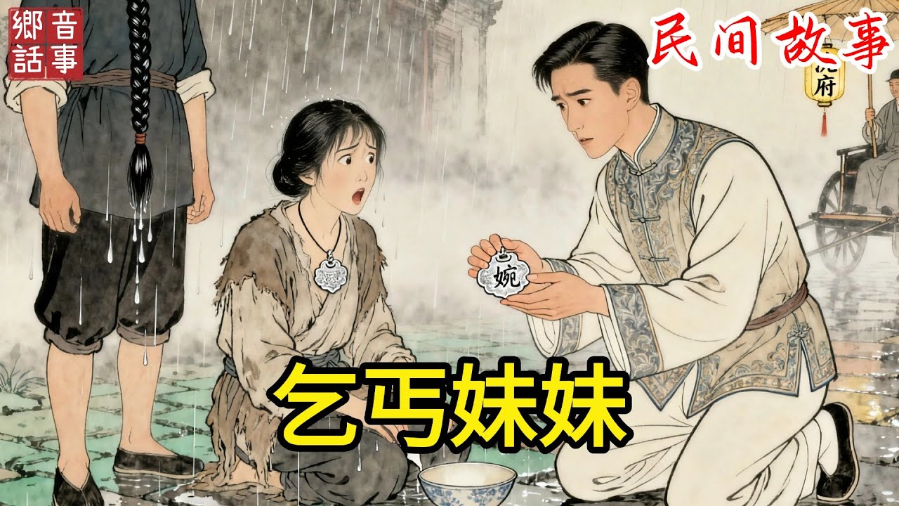 女乞丐撿富少爺吃剩的紅豆糕，被惡奴踩在腳下，接下來乞丐無意露出信物，才知乞丐竟是富少爺親妹妹！#中國文化 #故事頻道 #故事分享 #民間故事 #聽書 #情感