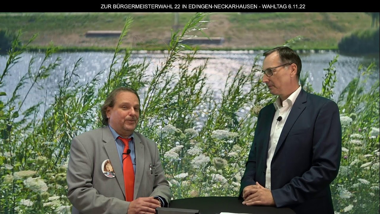 Bürgermeisterwahl Edingen-Neckarhausen 2022 - Vorstellung des Formates und der Kandidaten
