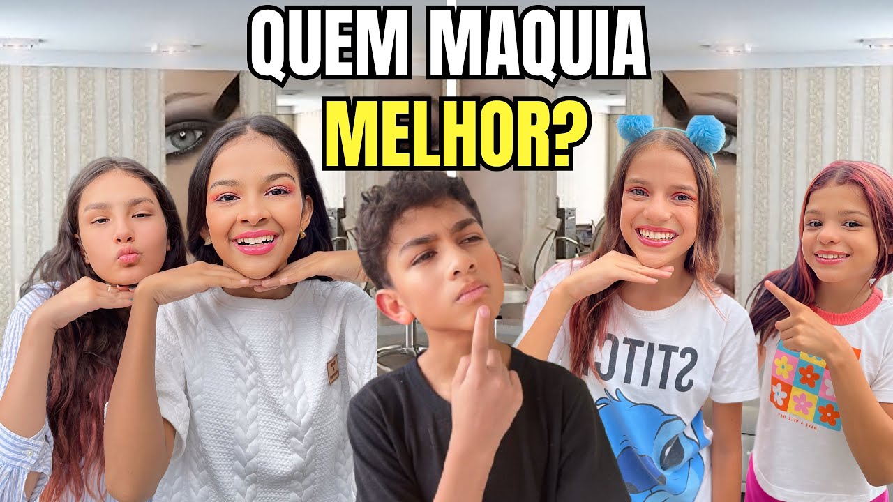 QUEM MAQUIAR MELHOR VENCE*deu briga?(Feat:Jessica Sousa, Manu, Louise)