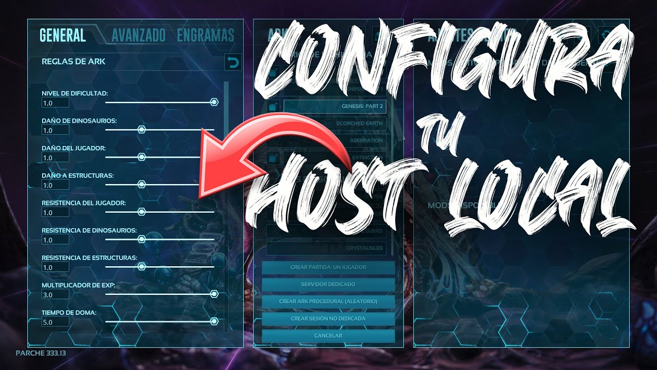 Como CONFIGURAR tu HOST LOCAL en ARK