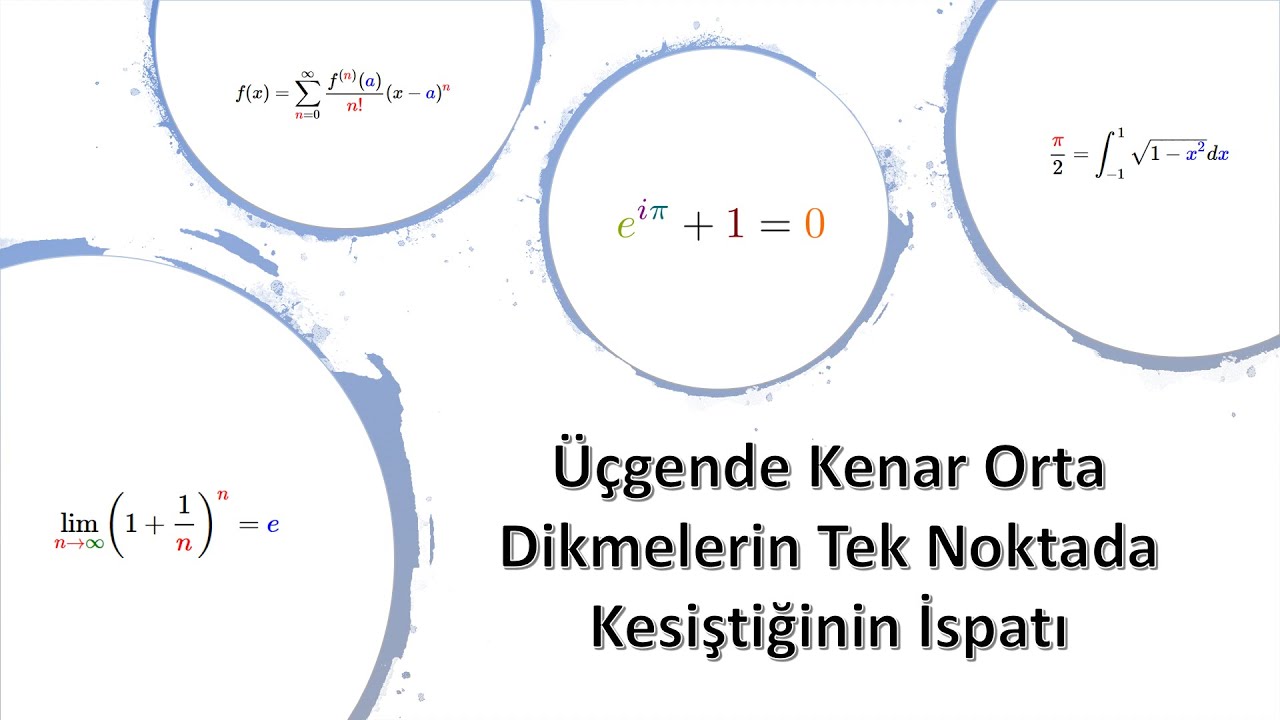 Üçgende Kenar Orta Dikme - Circumcircle And Side Central Perpendiculars Of The Triangles.
