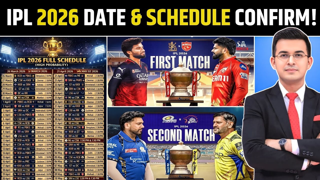 IPL 2026 Start Date Confirm | Full Schedule & First Match | IPL 2026 Big Update