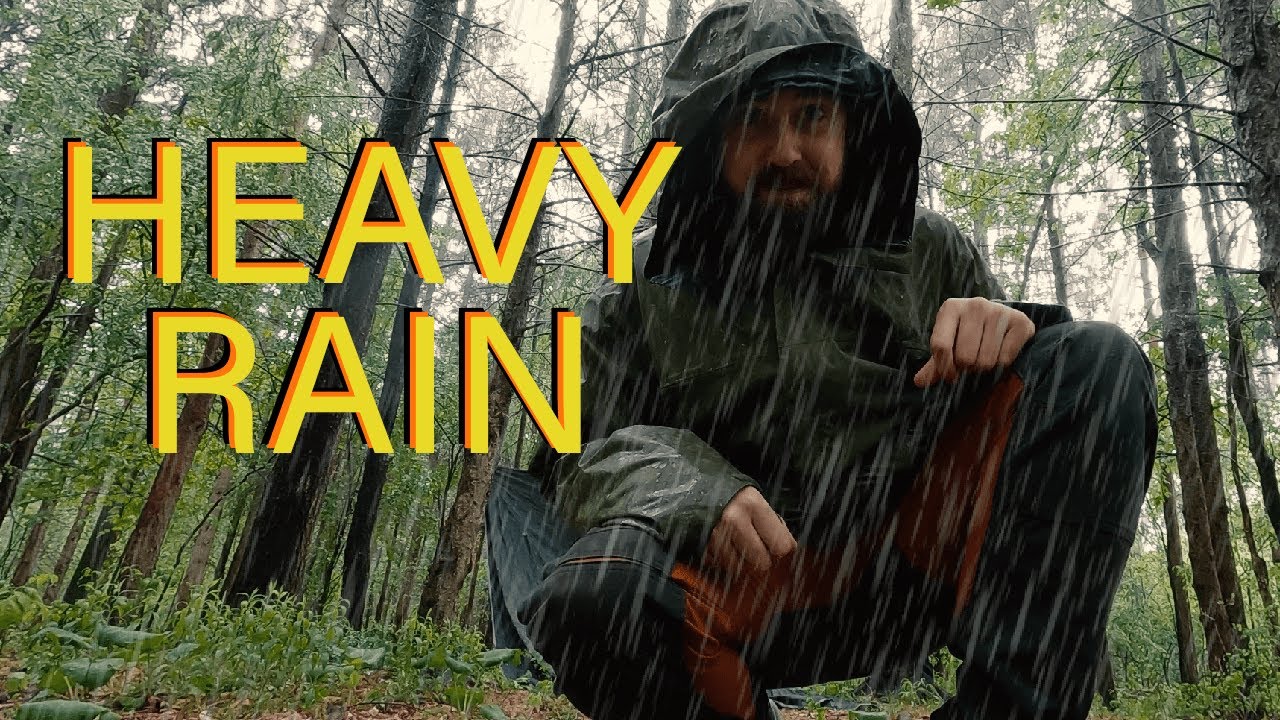Backcountry Camping in Heavy RAIN | Exploring Abandoned Church