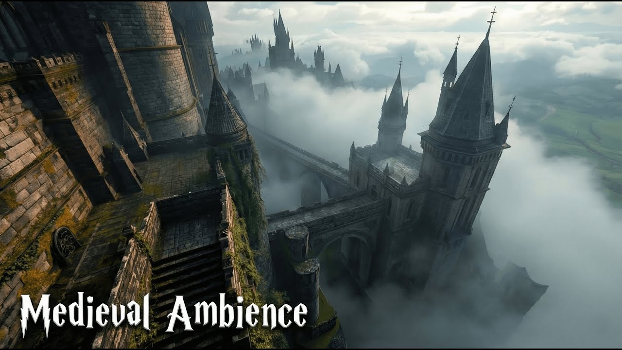 Exploring a Medieval Castle 🏰 Relaxing Middle Ages Music  Cinematic Ambience