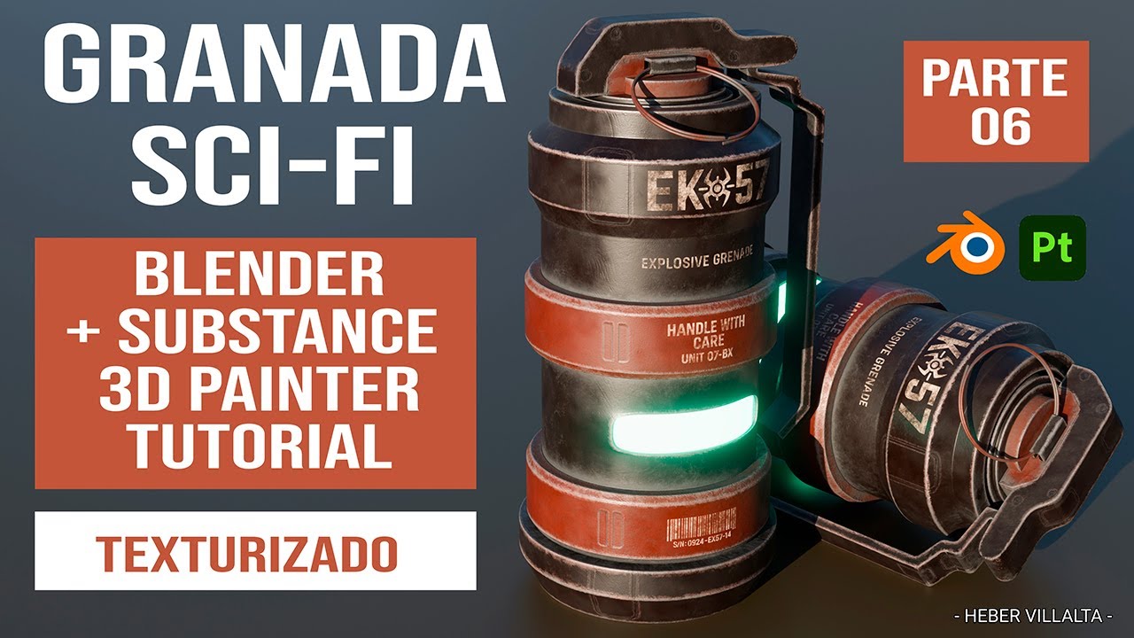 Tutorial Granada Sci-Fi en Blender y Substance Painter - Parte 6: Texturizado