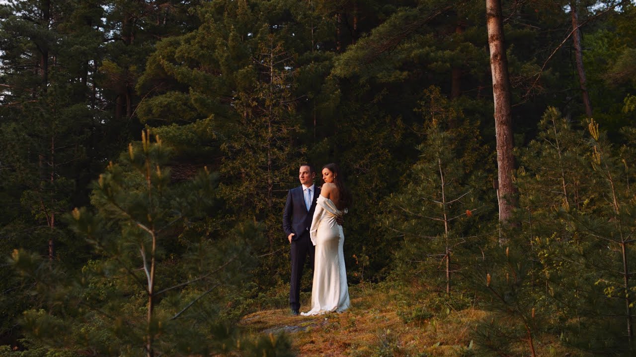 Madi + Alan Wed On Their Private Island in Muskoka | Shot on the Canon C70