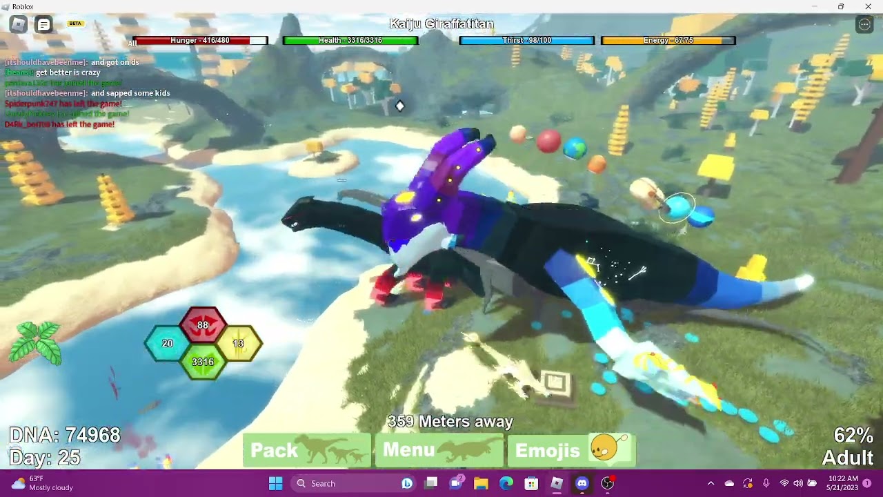 Dinosaur Simulator: Kosing randoms