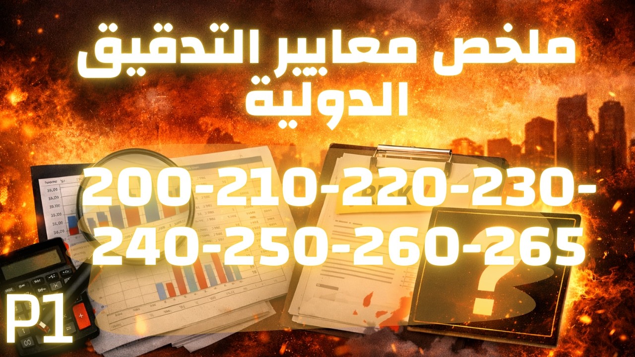ملخص الجلسة الأولى لمعايير التدقيق الدولية (200-210-220-230-240-250-260-265) ISA