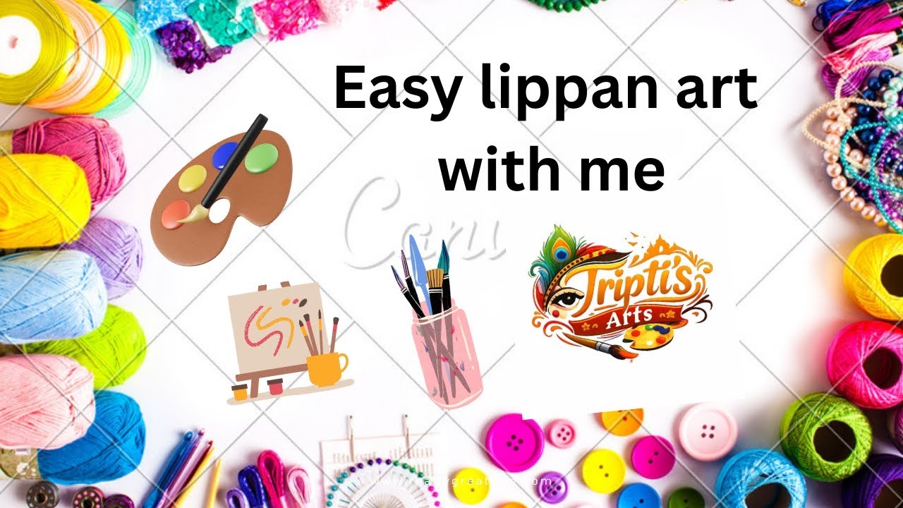 Easy lippan art 🎨🪄🖌️ #viral #lippanartwork 