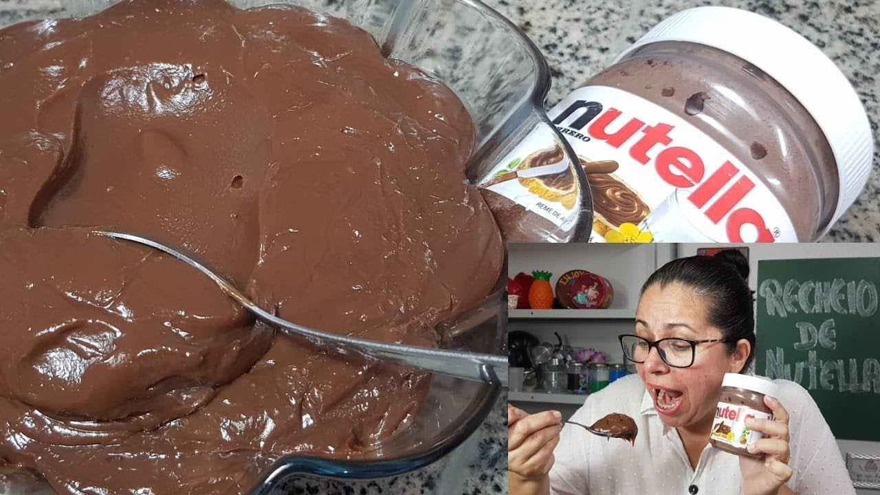 RECHEIO CREME DE NUTELLA- Cremoso para bolo e tortas