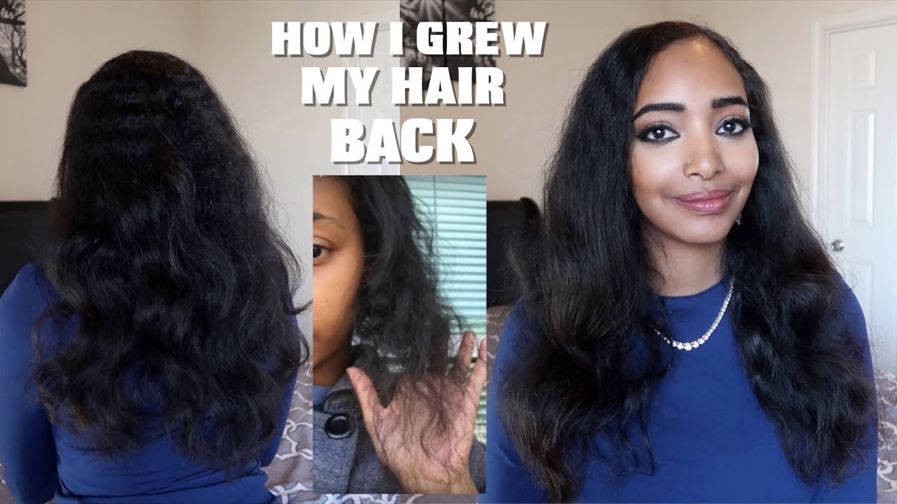 How I Grew My Hair Back After Extreme Hair Loss & Heat Damage