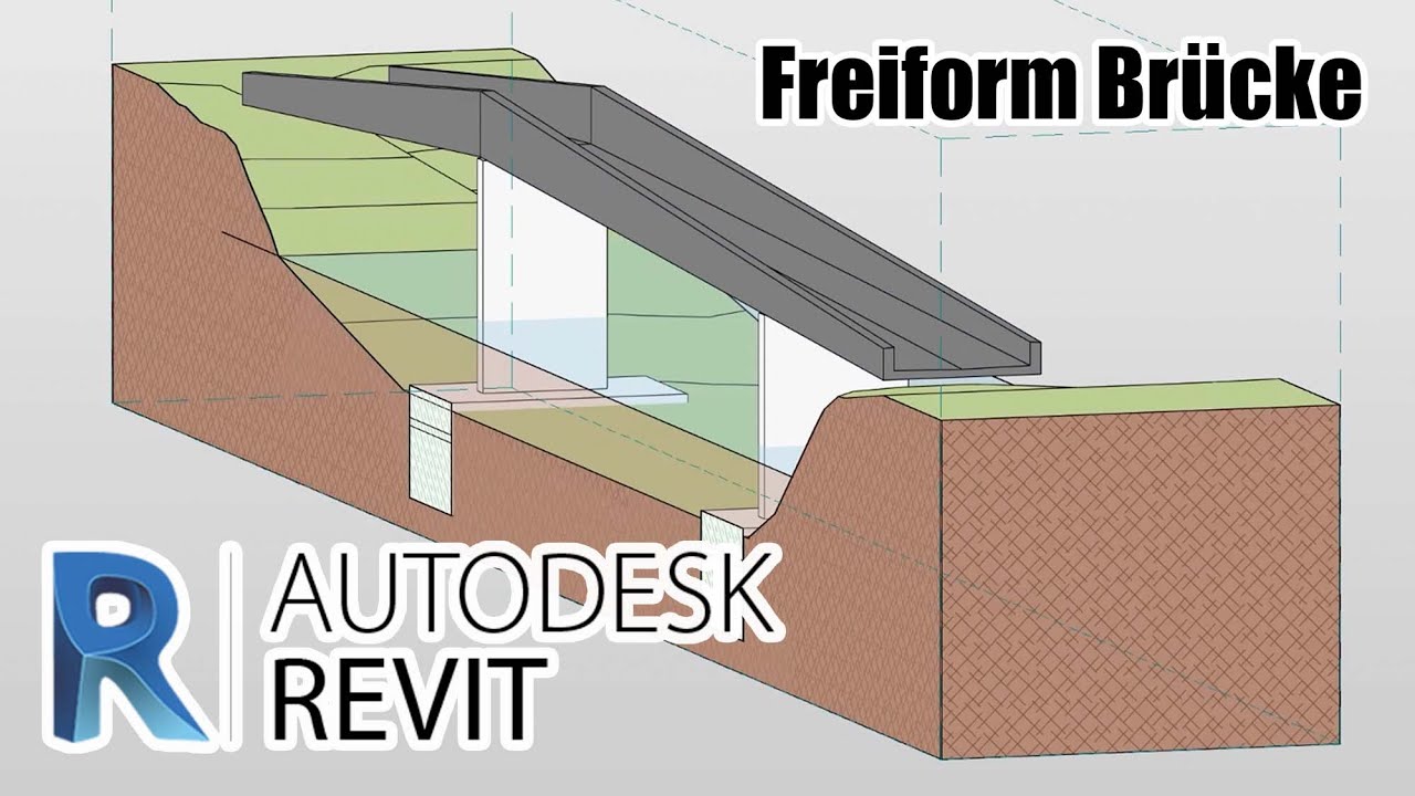 Autodesk Revit - Freiform Br&uuml;cke (4K Qualit&auml;t)