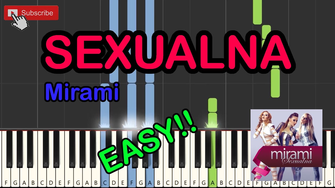 SEXUALNA (Mirami) - Piano Tutorial - SUPER EASY