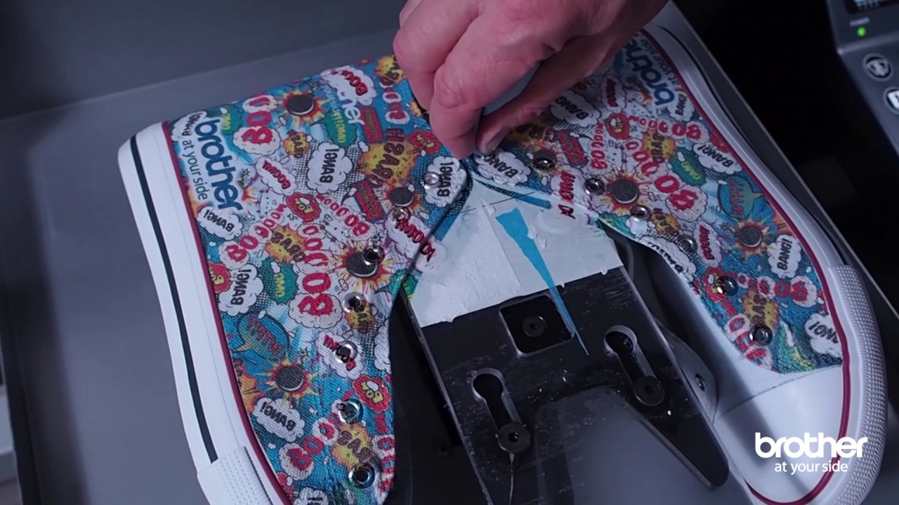 Printing shoes with Brother GT-3 DTG Printer Series