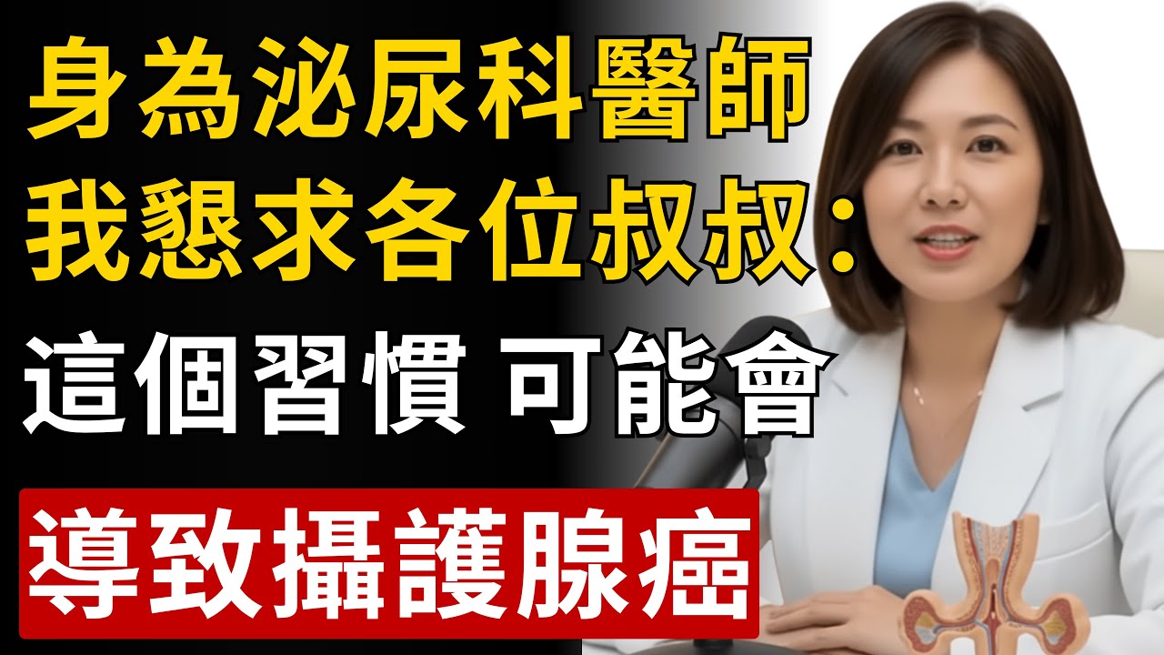 泌尿科醫師警告：中老年男性千萬別做！這個習慣正在讓你的攝護腺發炎