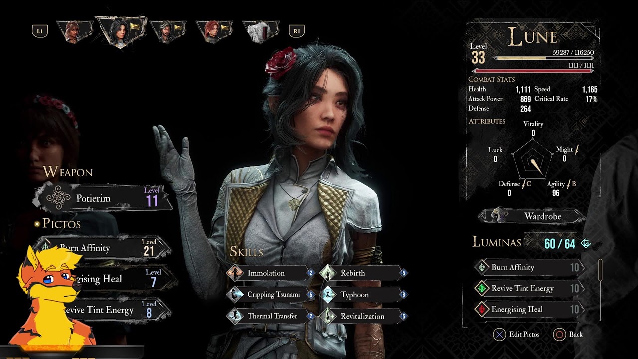 Clair obscur expedition 33. 1st time player no spoilers, please!