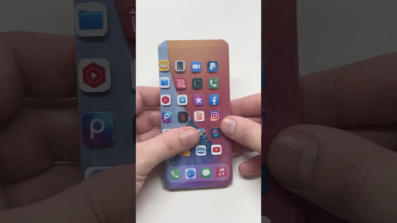 Tel&eacute;fono celular de cart&oacute;n que funciona #shorts