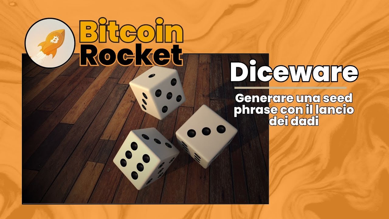 Metodo Diceware - generare una seed phrase utilizzando dei dadi da gioco