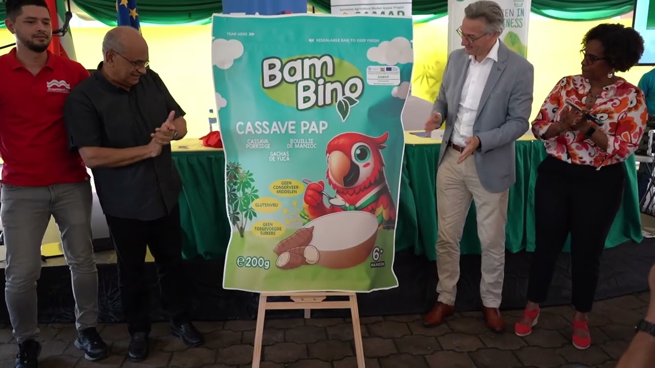 SAMAP sluit af met opening van Suriname’s eerste cassavepap verwerkingslijn